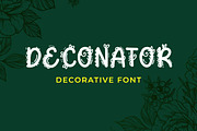 Deconator - Decorative Font, a Handwritten Font by Mightyfire (Thumbnail 1 of 4)