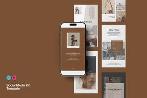 Social Media Kit Template, a Social Media Template by Creatiya Type