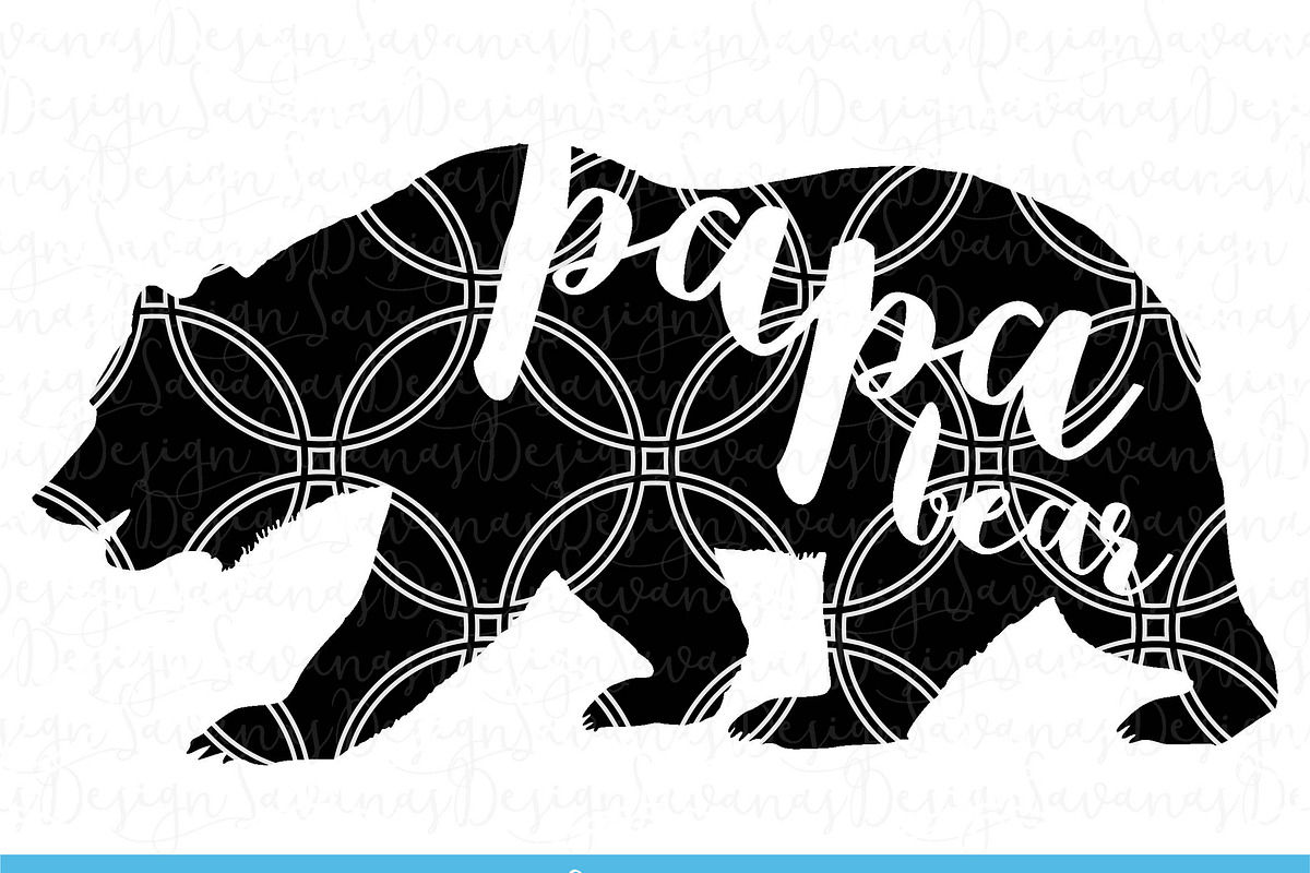 Mama Bear, Papa Bear & Baby Bear SVG, an Illustration by SavanasDesign (Photo 3 of 4)