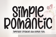 Simple Romantic | Script Font, a Script Font by Scratchones (Thumbnail 1 of 8)