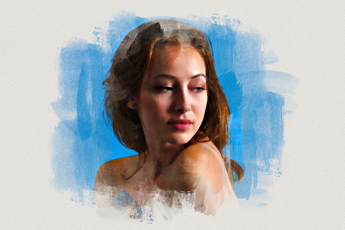 Soft Brush Painting Effect Photoshop, an Action Add-On by liptouse (Photo 2 of 9)