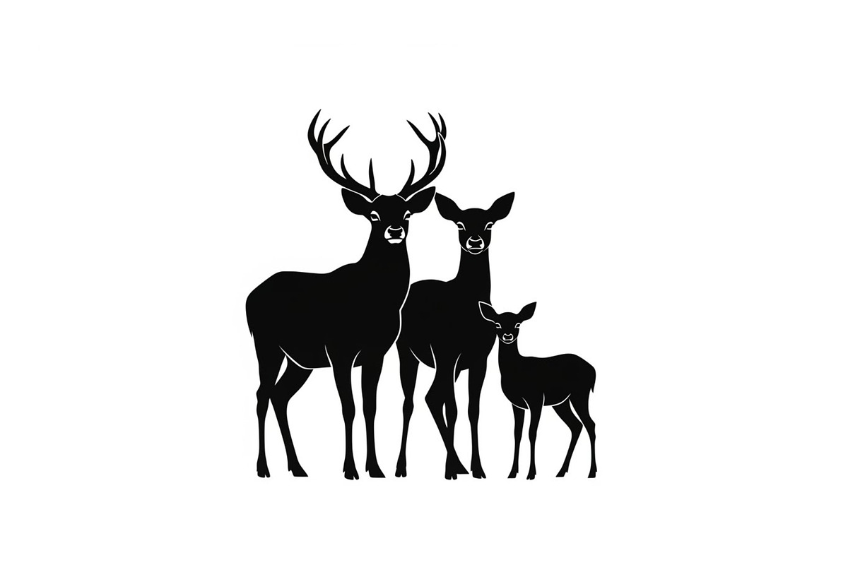 Majestic Deer & Stag Silhouette Bund, an Illustration by jahid234 (Photo 22 of 41)