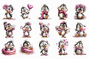 Quirky Penguin Clipart PNG, an Illustration by Libby Wishes (Thumbnail 5 of 6)