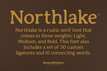 Northlake - A Rustic Serif Font
