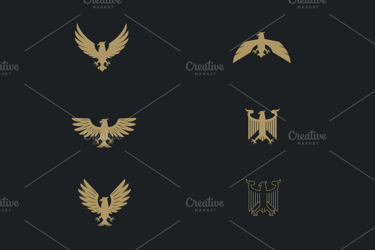 60 Vector Eagles + Bonus, an Object Graphic by Damien (Photo 5 of 11)