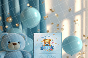Boy baby shower invitation mockup PS, an Advertising Mockup by Blush Roses Print (Thumbnail 8 of 8)