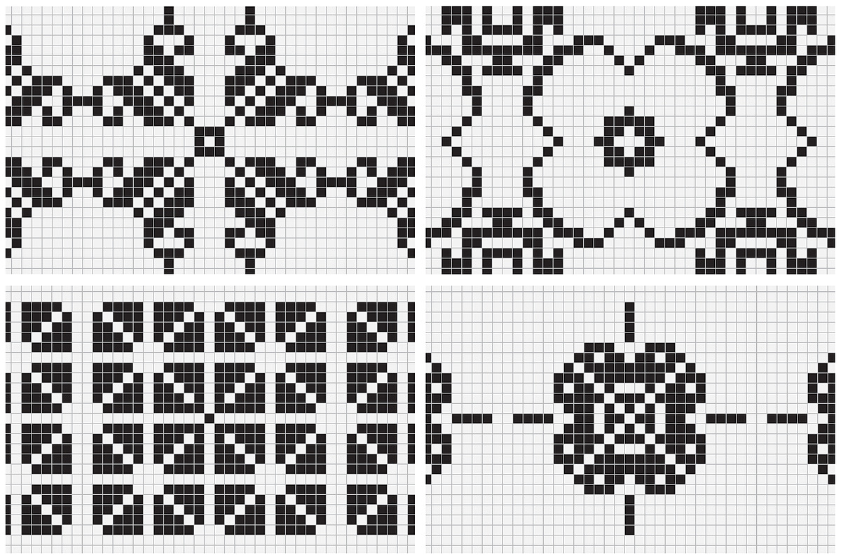 Embroidery Style Vector Patterns, a Pattern Graphic by Youandigraphics