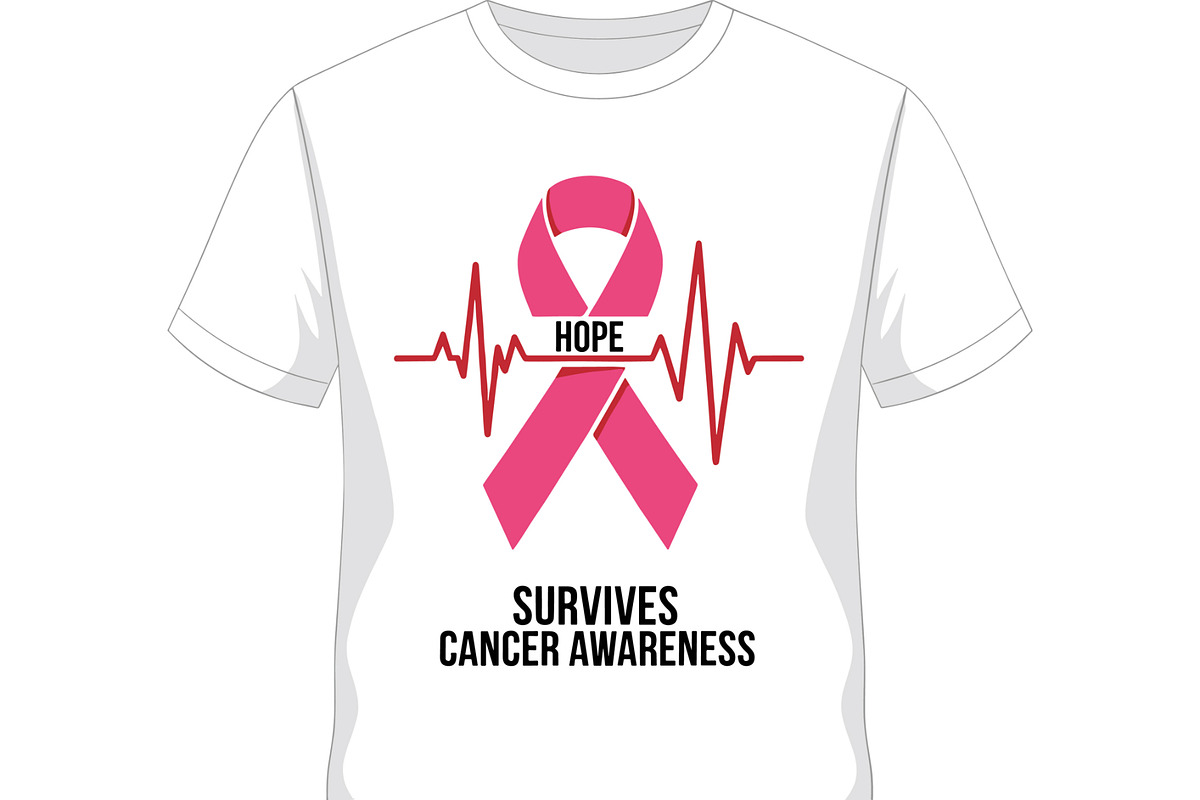 Cancer Awareness T Shirt Design Set, a Healthcare Illustration by balal (Photo 7 of 30)