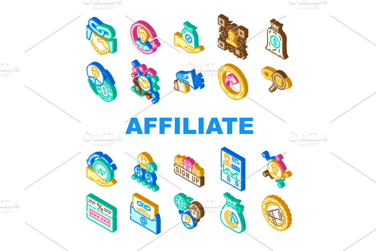 affiliate referral program sales, an Object Illustration by pikepicture