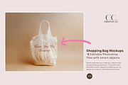 6 Editable Shopping Bag Mockups, a Packaging Mockup by CC CREATIVE CO (Thumbnail 4 of 6)