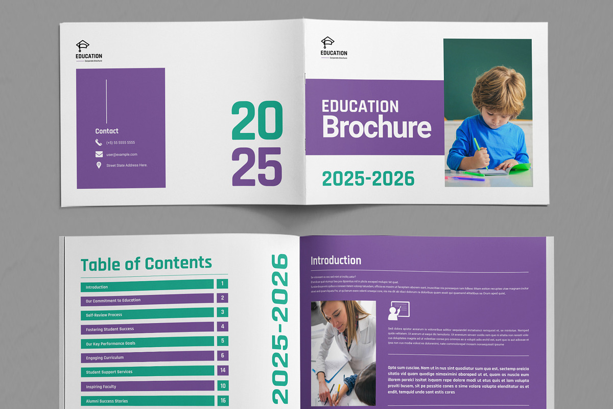 Education Brochure Template, a Brochure Template by ContestDesign (Photo 2 of 5)