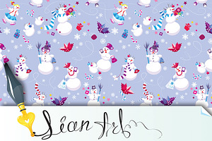 Seamless Pattern For New Year