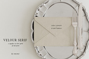 Velour Serif: Elegant Vintage Font, a Sans Serif Font by Mneme (Thumbnail 3 of 7)