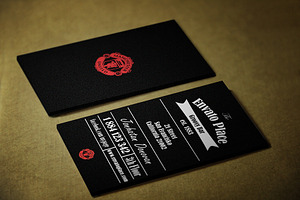 Retro Business Card Black Edition