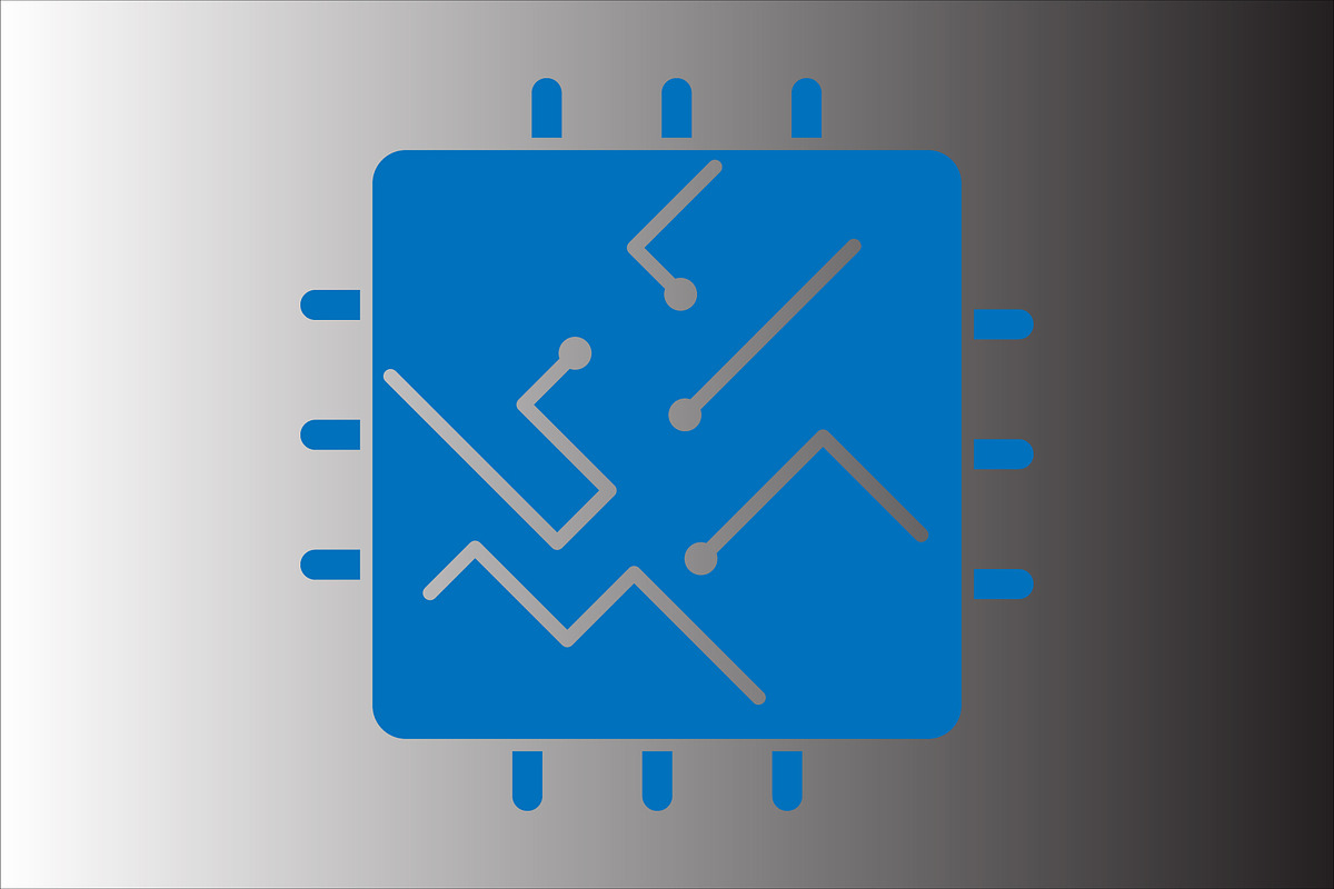 Microcircuit icon design template, a Solid Icon by Sumberpangan (Photo 3 of 3)