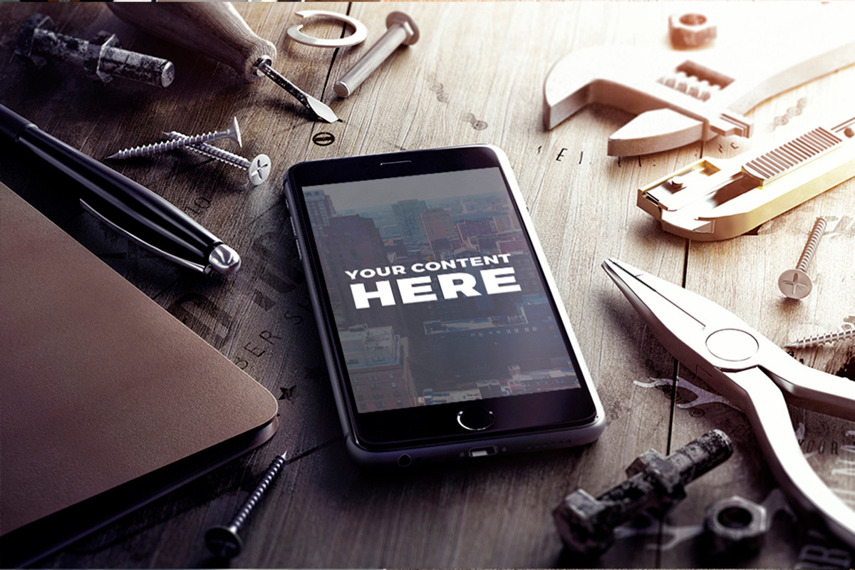 25 PSD DEVICE MOCKUPS, an iPhone Mockup by Egor Shkolnikov (Photo 9 of 11)