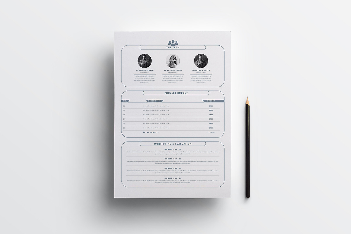 Project Plan | Word, Indesign, Canva, a Stationery Template by obayes (Photo 5 of 5)