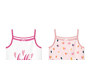 Baby Girl Tank Blouse Mock-ups Set