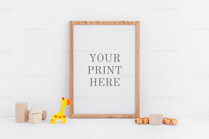 Nursery A4 frame mockup A3 A5