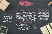 Matane Typeface + Swash, a Script Font by YdhraStudio (Thumbnail 8 of 9)