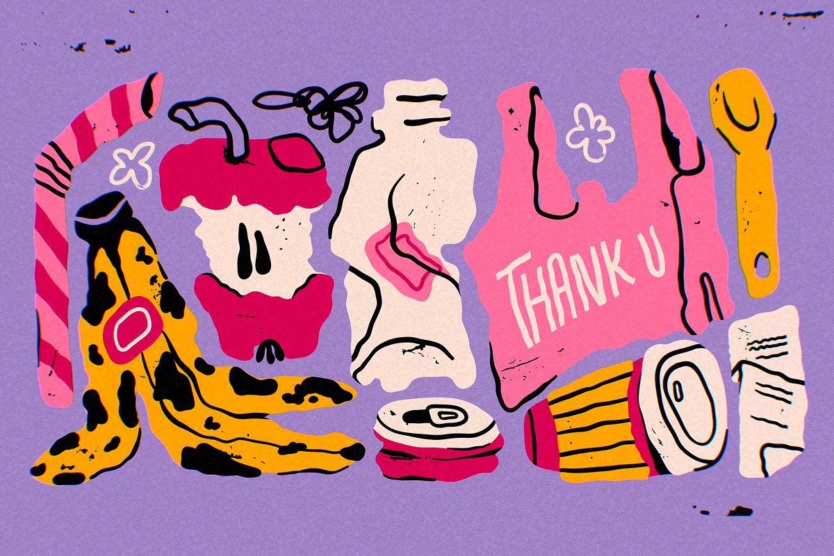 Trash friends, an Object Illustration by Twisted Tail (Photo 5 of 7)