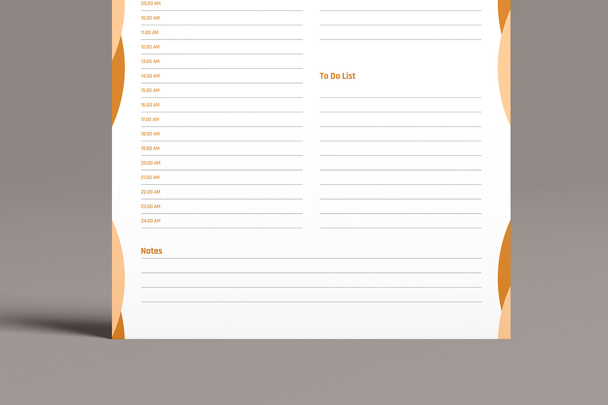 Daily Planner Design Template