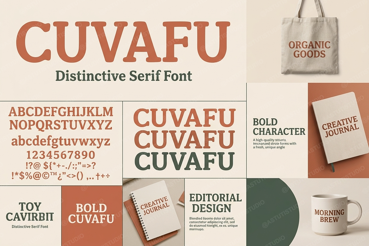 Cuvafu - Elegant Modern Serif Typef, a Serif Font by Astuti Studio (Photo 1 of 25)