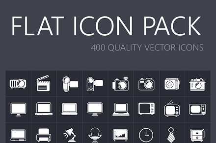 400 FLAT ICONS