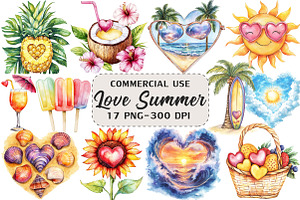 Love Summer Sublimation, an Illustration by Craft Nest