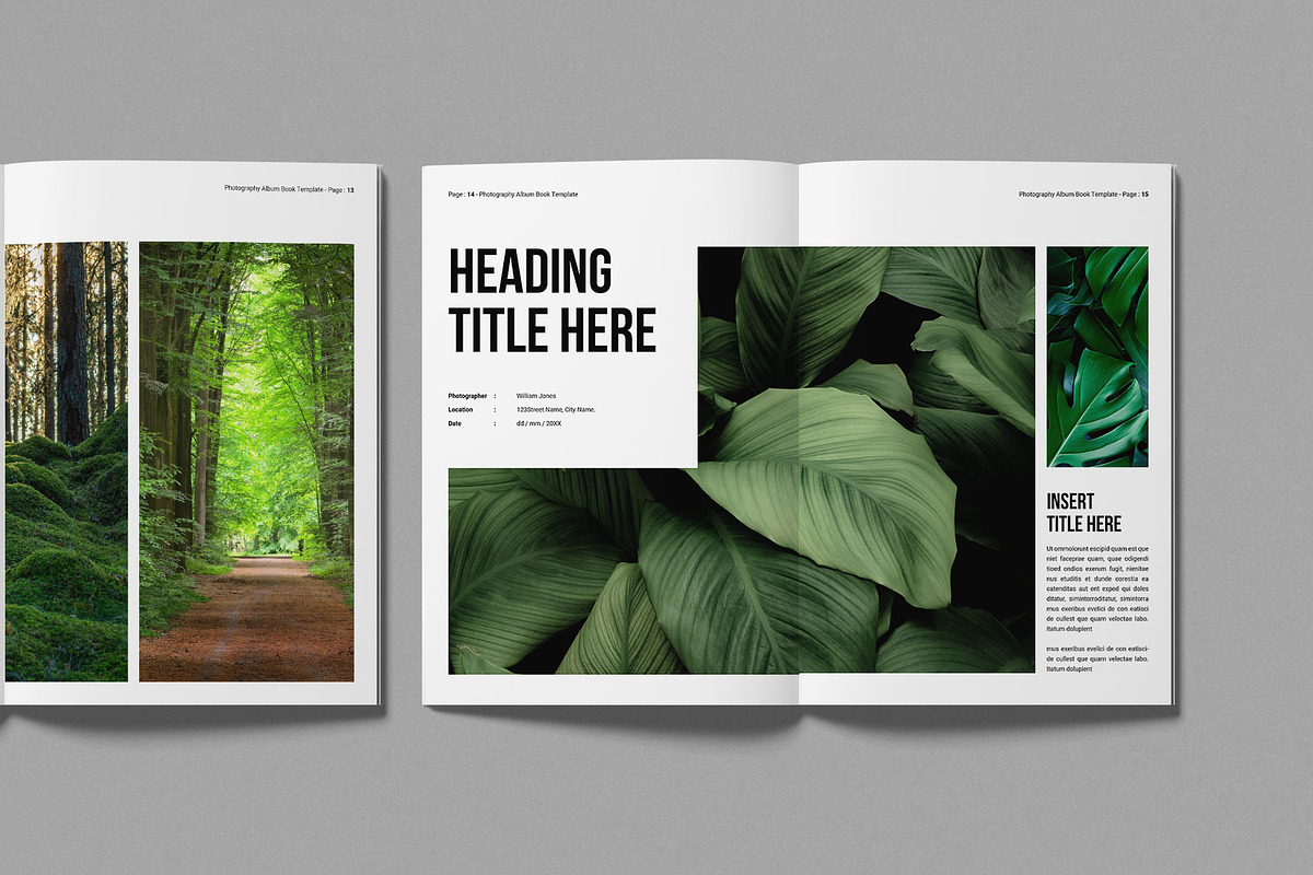 Photography Album Book Layout, a Magazine Template by Work-Envance (Photo 6 of 9)