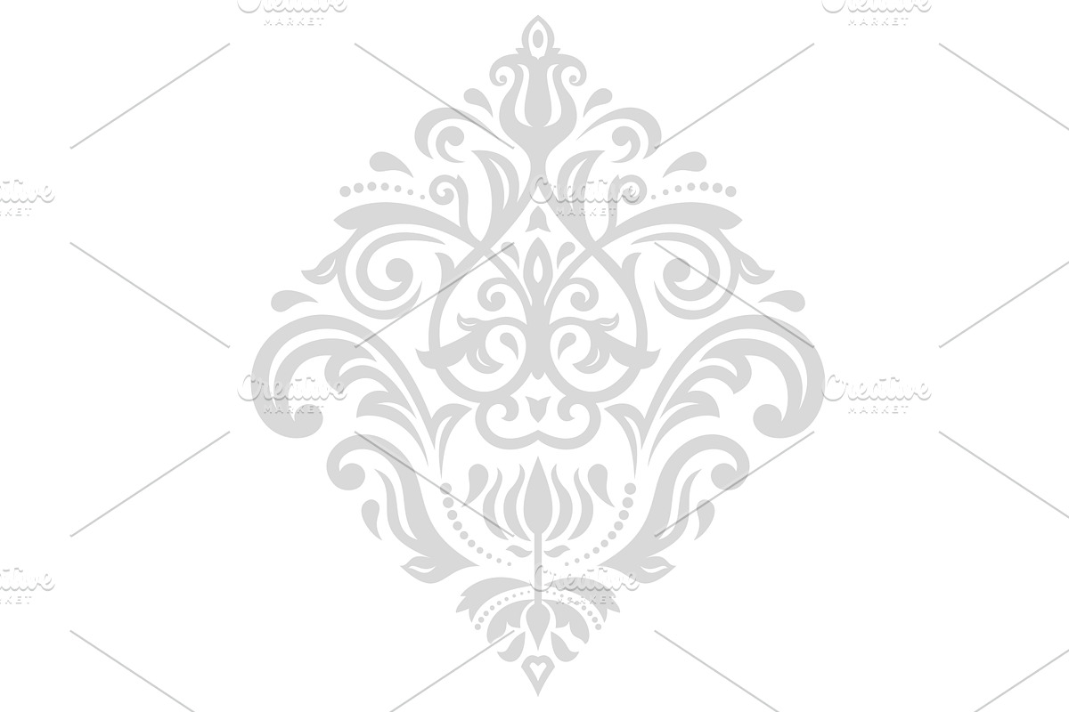 Oriental Abstract Vector Pattern, a Decorative Illustration by FineArtStudio (Photo 1 of 3)