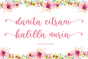 Lovely Sister - Lovely Handwritten