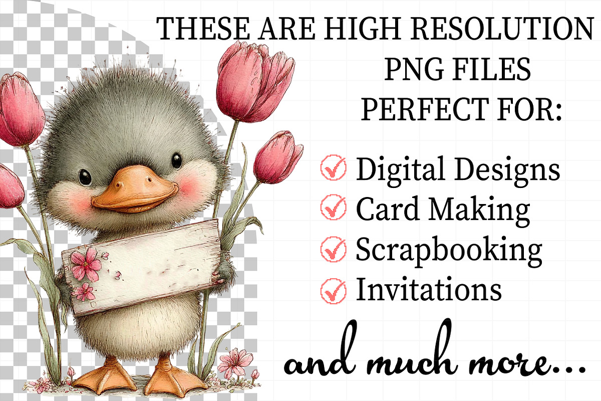 Pastel Easter Duckling Clipart, an Illustration by Daily.Designs (Photo 2 of 8)