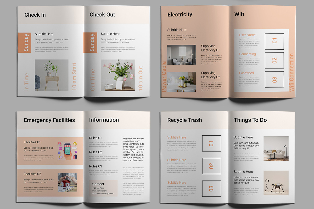Welcome Book Layout