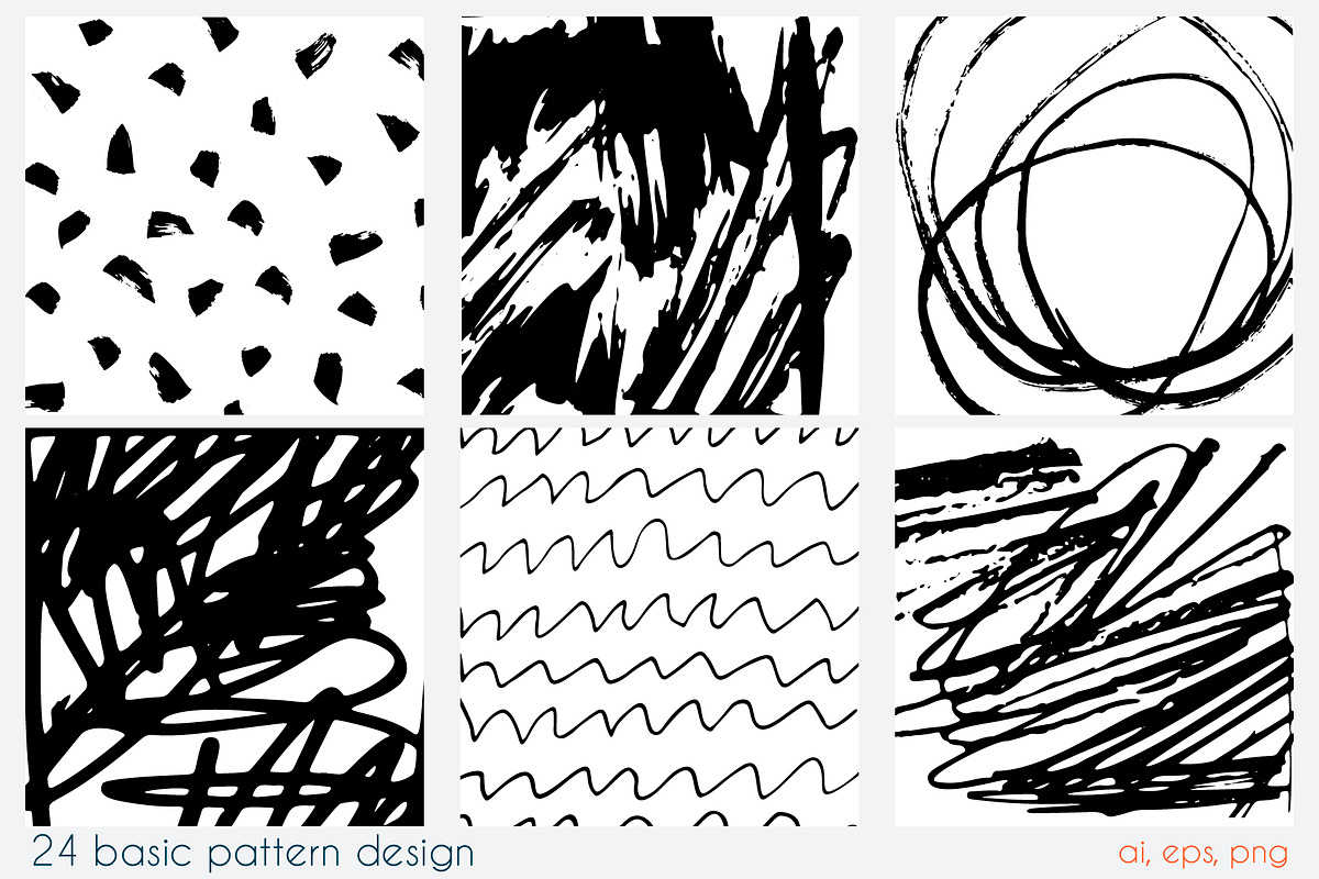 Art collage vector collection, a Pattern Graphic by Kate Art (Photo 14 of 18)