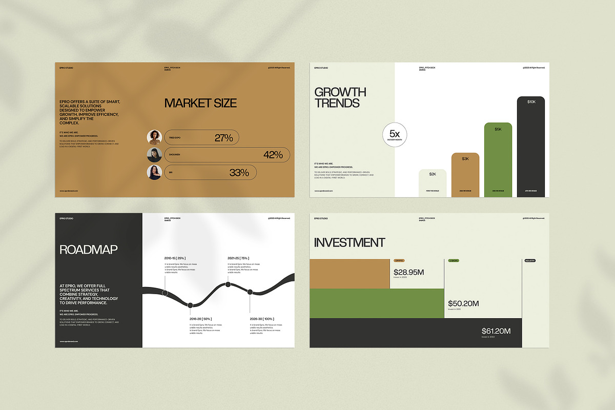 EPRO Pitch Deck Presentation, a Presentation Template by evgenystudio (Photo 4 of 9)