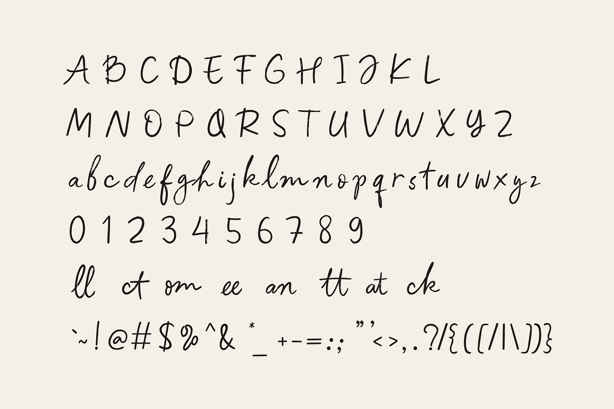 Elvanyra Natural Handwritten Script, a Script Font by Lettertype Studio (Photo 11 of 11)
