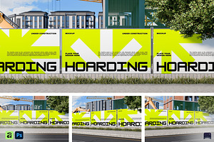 Construction Hoarding Banner Mockup, a Mockup by Claymoon Lab