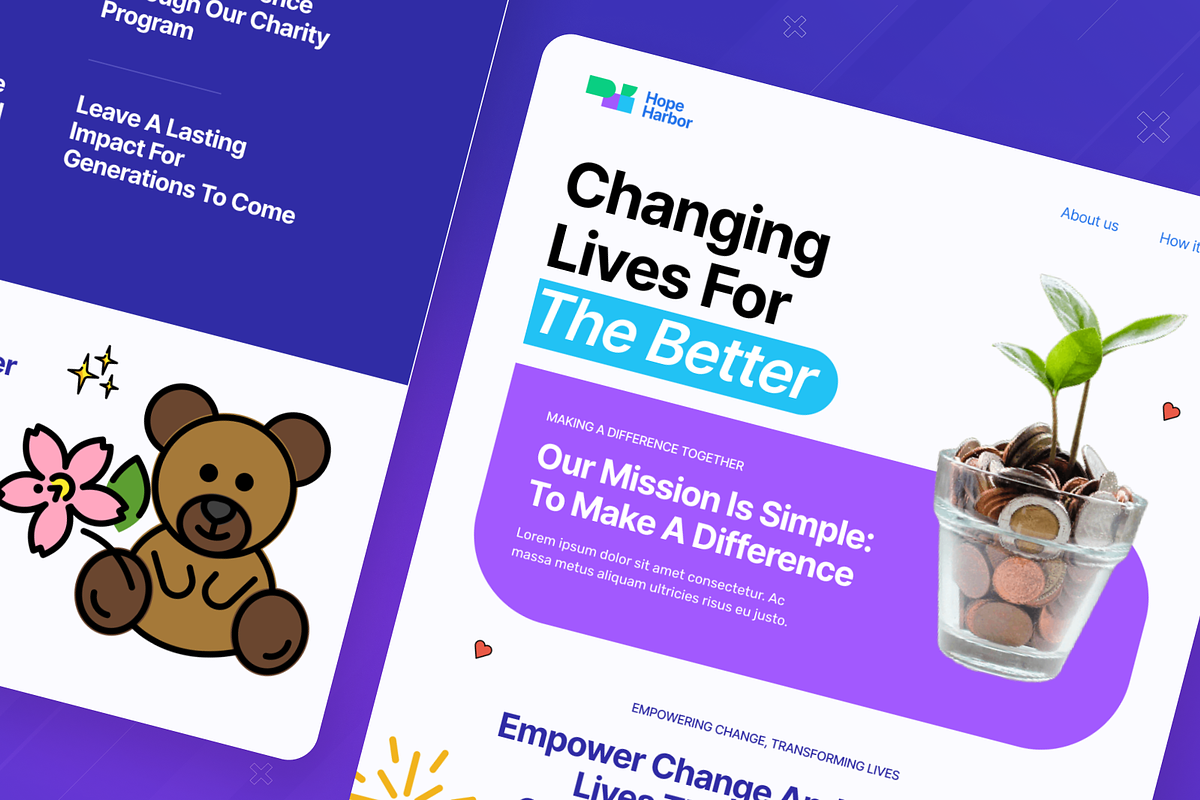 Charity Program Email Newsletter, an UI Kit Template by SquidPixey (Photo 4 of 6)