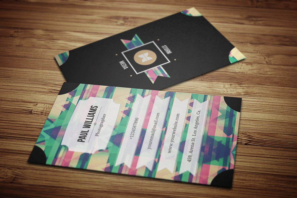 Retro/Vintage Style Business Card V3, a Business Card Template by PSD Storm (Photo 6 of 8)