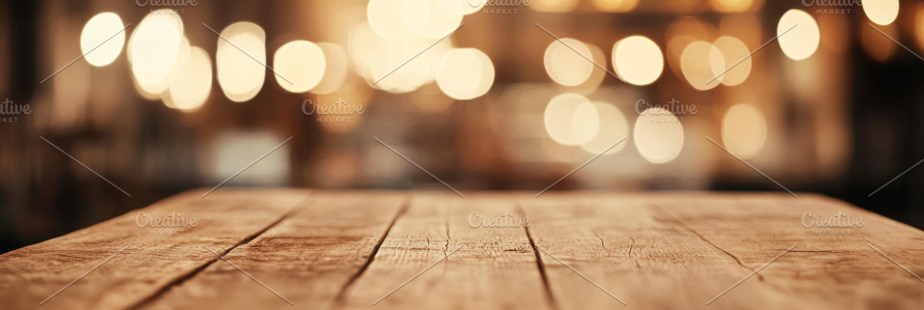 Wooden table background with blurred, a Photo by Dvoevnore photos