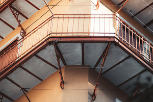 Geometric Vintage Metal Balconies, an Architecture Photo by SkyNext