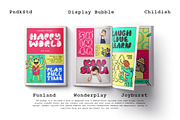 Bubbloony - Bubble Fun Font, a Sans Serif Font by Pandeka Studio (Thumbnail 4 of 7)