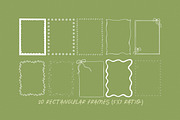35 Whimsical Vector Borders + Frames, an Object Graphic by Design by Laney (Thumbnail 5 of 14)