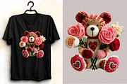 Faux Crochet Valentine Clipart Bundl, an Illustration by SVGArt (Thumbnail 5 of 7)