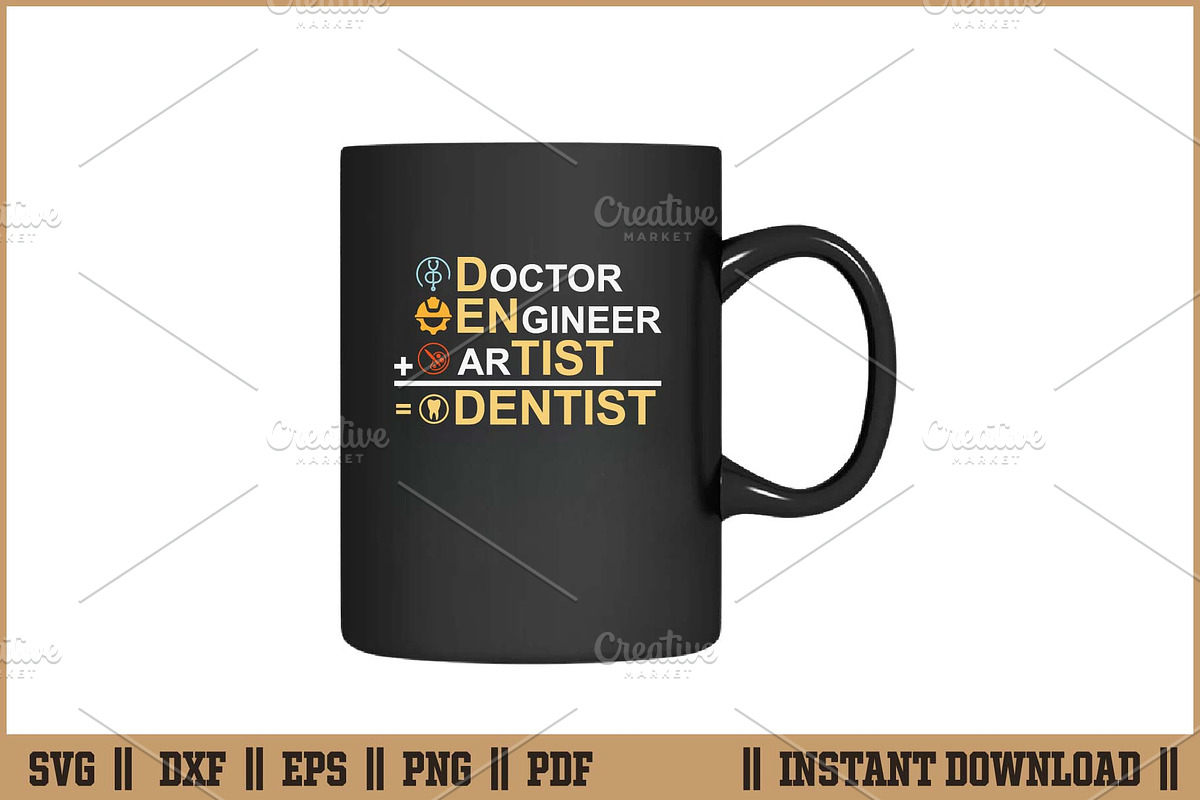 Doctor Engineer Artist Dentist SVG, a Work Illustration by Handy Arts Studio (Photo 3 of 3)