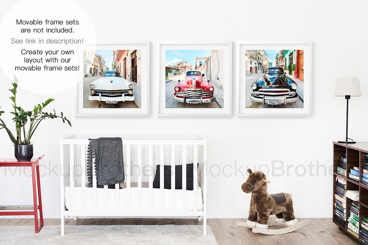 Nursery room mockup, mock up 43, a Print Template by MockUpBrothers (Photo 4 of 5)