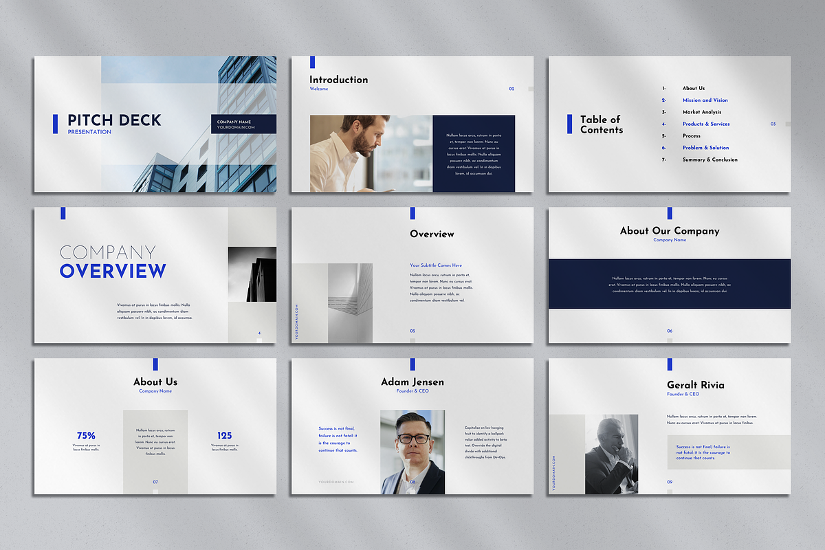 Pitch Deck Presentation Template, a Presentation Template by SlideStation (Photo 2 of 10)