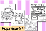 Little Corner Cute Comfy Coloring, an Animal Illustration by Printable Design Store (Thumbnail 3 of 4)