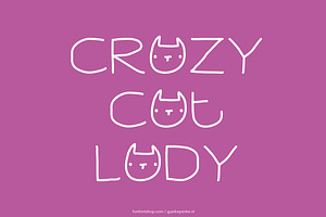 Crazy Cat Lady Font